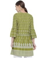 Women's Rayon Floral Printed Short Kurti Tops for Women - Image 4