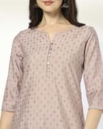 Women Geometric Print Straight Kurta & Pants Set - Image 5