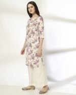 Women Floral Print Straight Kurta - Image 3