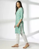 Women Printed Straight Kurta - Image 4