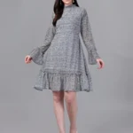 DRESSES FOR WOMEN WESTERN WEAR NAVY BLUE DRESS