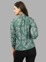 TOPS FOR WOMEN WESTERN WEAR GREEN - Image 3